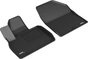 Kia Telluride Floor Mats - Front - 3D MAXpider - Kagu - Black - 2020 Kia Telluride Floor Mats - Front - 3D MAXpider - Kagu - Black - 2020